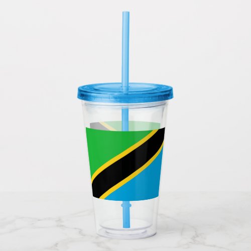 Tanzanian Flag of Tanzania Acrylic Tumbler