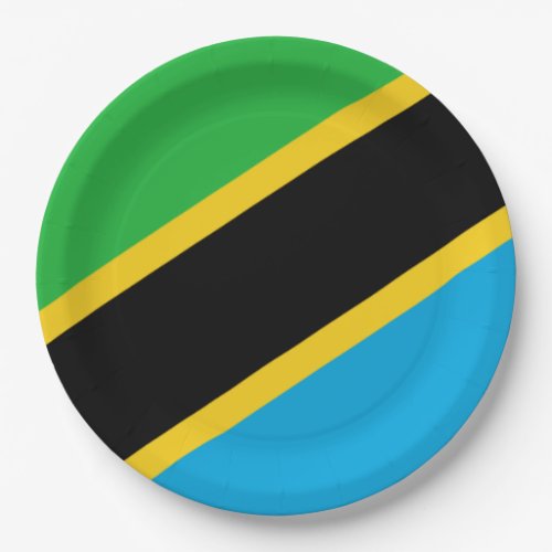 Tanzanian Flag Paper Plates