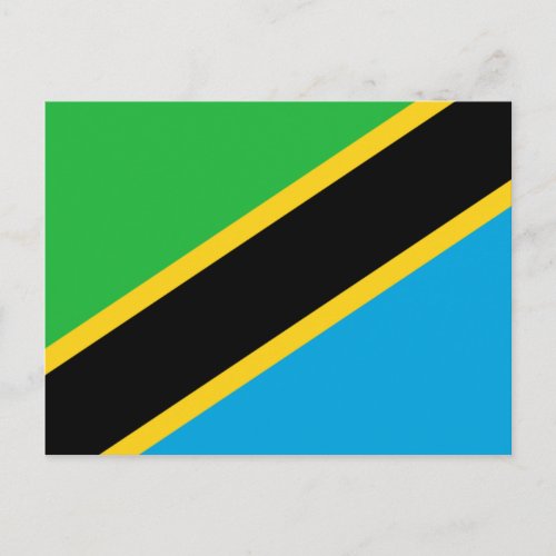 Tanzanian Flag Postcard