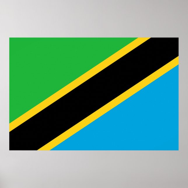 Tanzanian Flag Poster (Front)