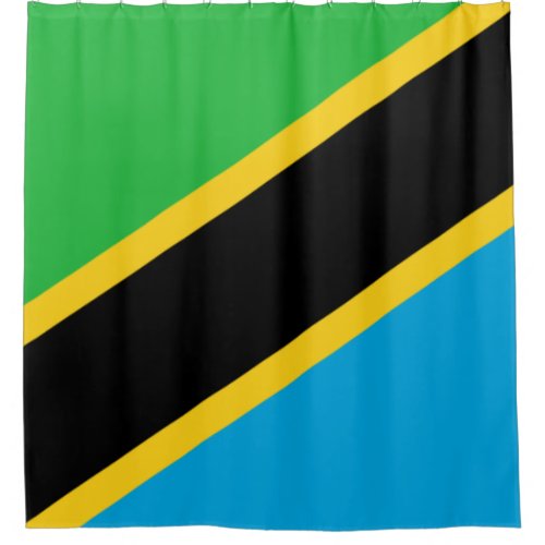 Tanzanian Flag Shower Curtain