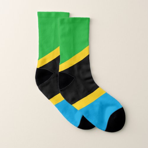 Tanzanian Flag Socks