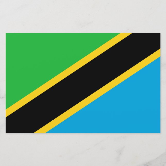 Tanzanian Flag Stationery (Front)