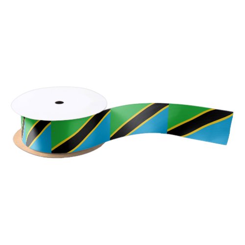 Tanzanian Flag  Tanzania travel holidaysports Satin Ribbon