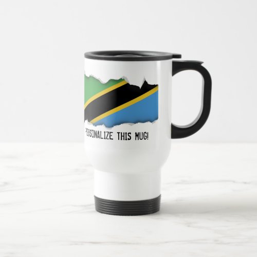 Tanzanian Flag Travel Mug