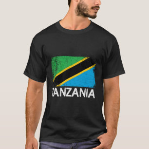 Tanzanian Flag Vintage Made In Tanzania Gift T-Shirt