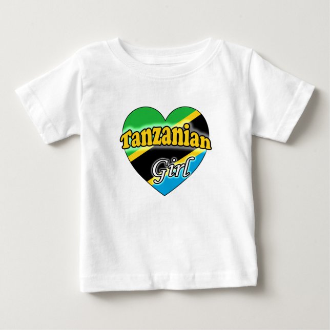 Tanzanian Girl Baby T-Shirt (Front)