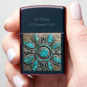 Tanzanite December zodiac Zippo Lighter