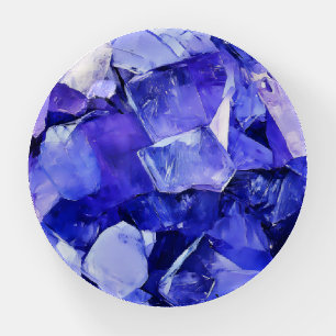 Tanzanite Gem Pattern Paperweight