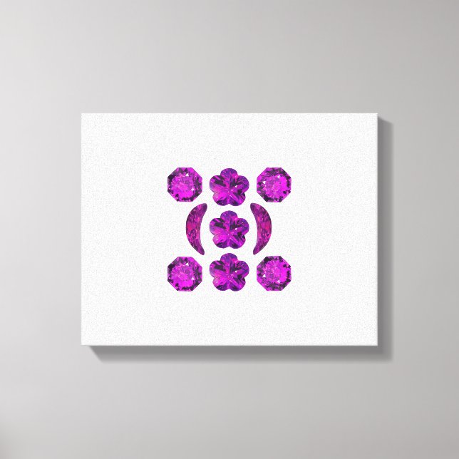 Tanzanite Gemstone Purple Canvas Print (Front)
