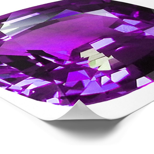 Tanzanite Gemstone Purple Poster (Corner)