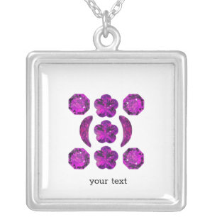 Tanzanite Gemstone Purple Silver Plated Necklace
