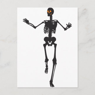 Tanzen-Skelett Postcard
