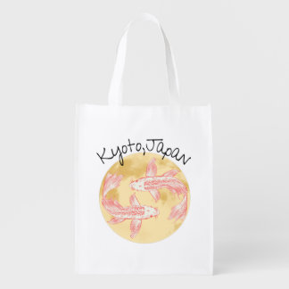Tao Feng Shui Koi - Golden Earth - Kyoto, Japan Grocery Bag