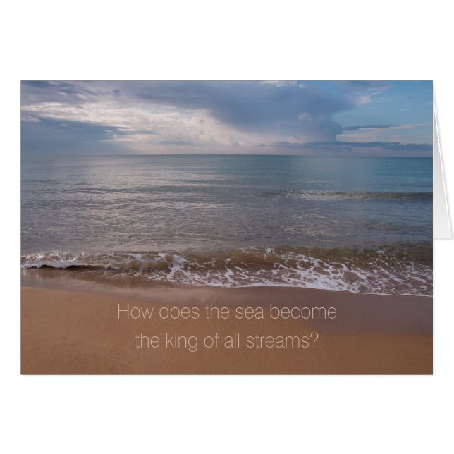 Tao Te Ching King of all streams CC0842 Cards (Front Horizontal)