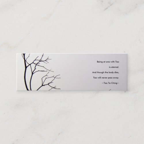 Tao Te Ching No.1/Bookmark Business Cards