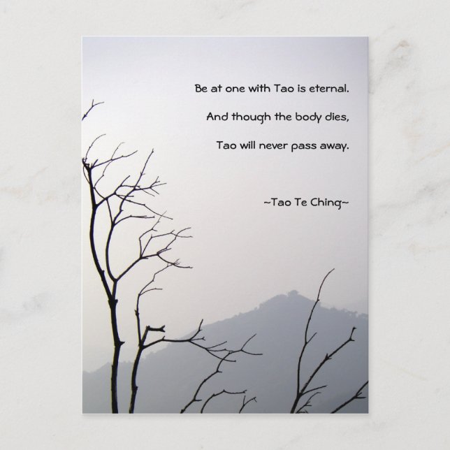 Tao Te Ching No.1/ Postcard (Front)