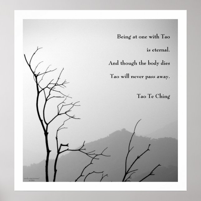 Tao Te Ching No.1 / Poster (Front)