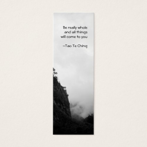 Tao Te Ching  No.2 Bookmark Business Card Template