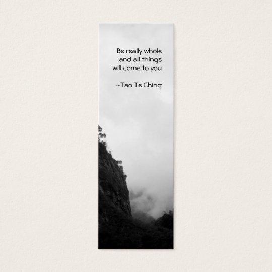 Tao Te Ching No.2 Bookmark Mini Business Card | Zazzle