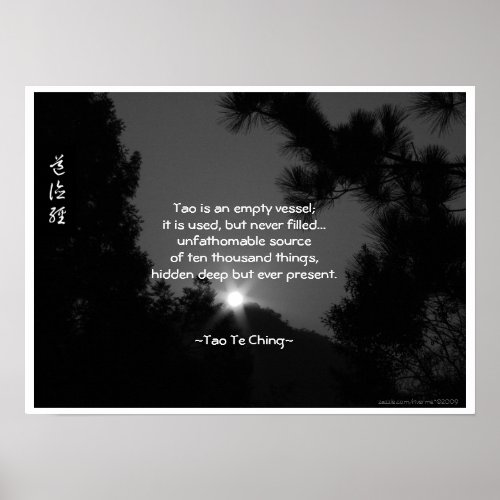 Tao Te Ching No3 Poster