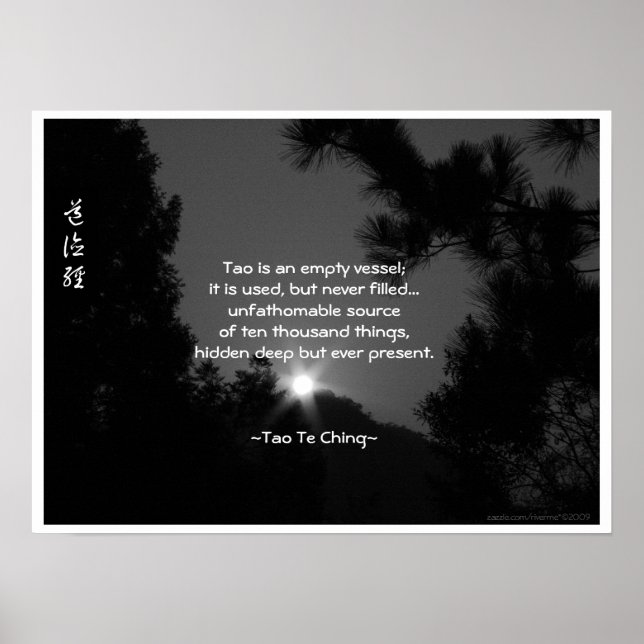 Tao Te Ching No.3/ Poster (Front)