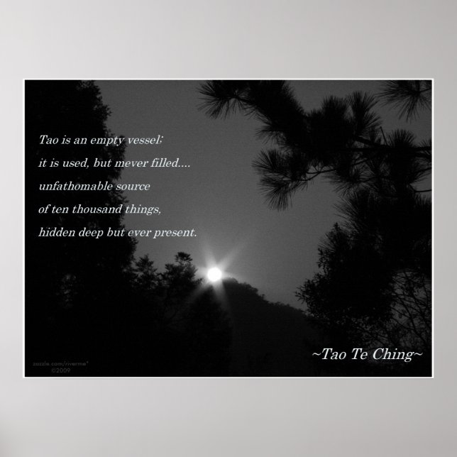 Tao Te Ching No.3/ Poster (Front)