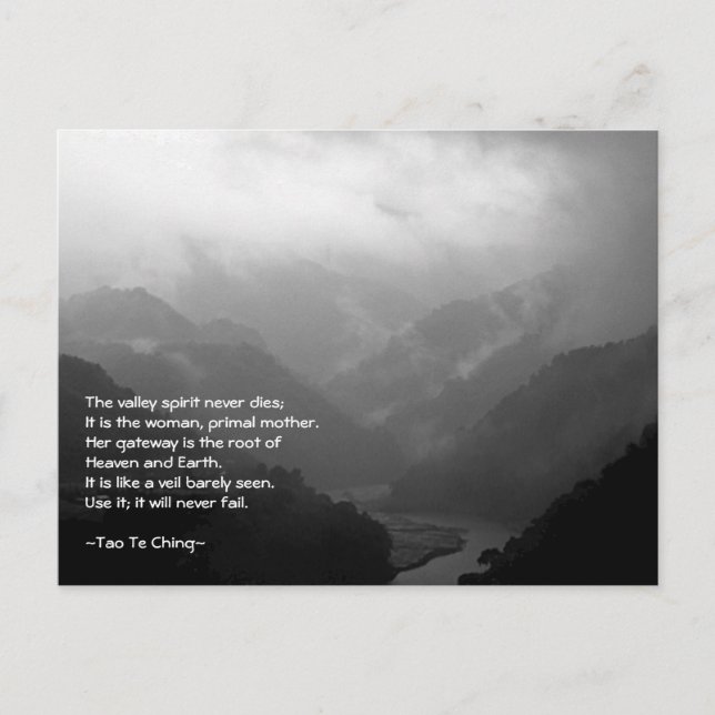 Tao Te Ching No.6/ Postcard (Front)