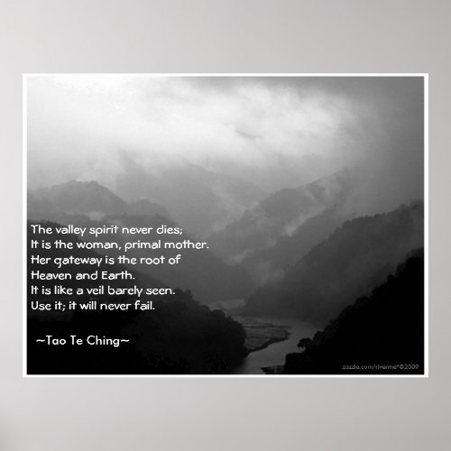 Tao Te Ching No6 Poster