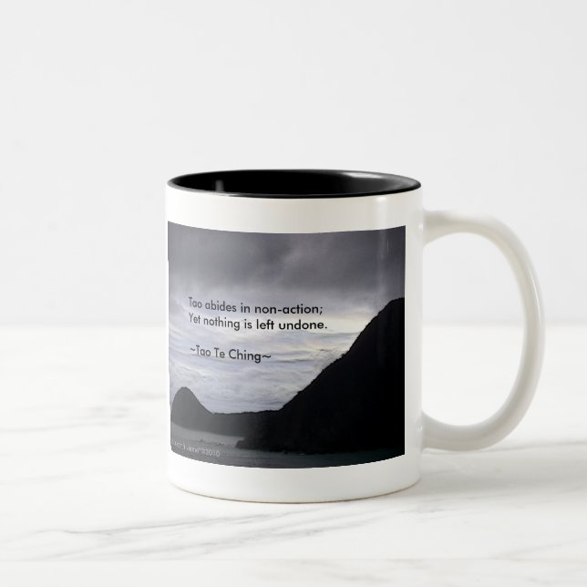 Tao Te Ching No.7/ Two-Tone Coffee Mug (Right)