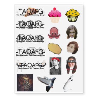 TAOAFG Iconic moments/People Temp Tattoo Set 1