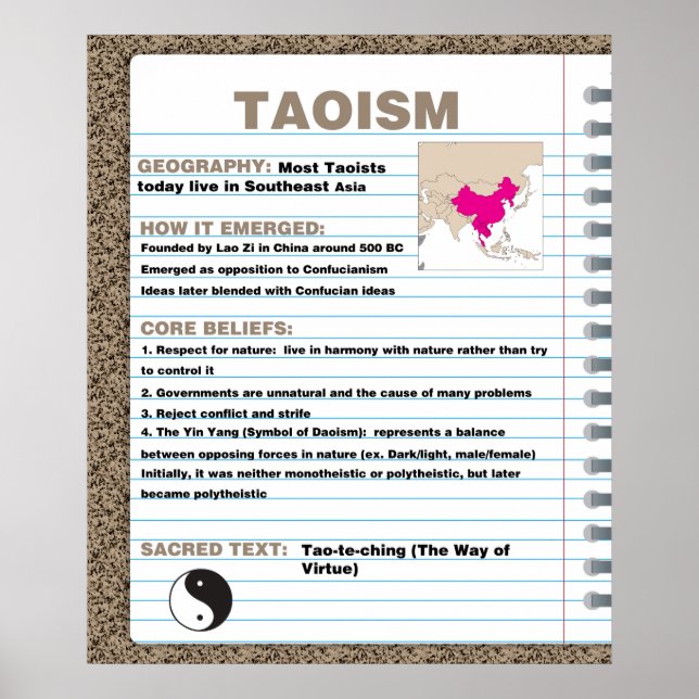 Taoism Poster (Front)