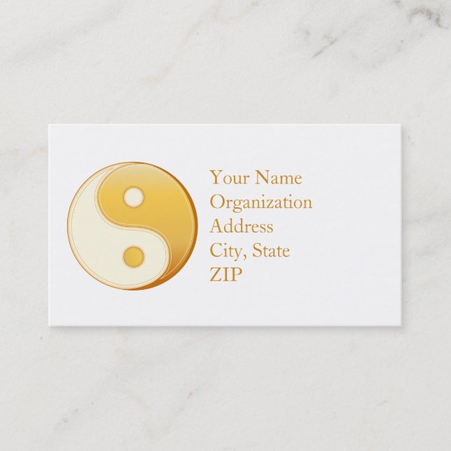 Taoism Symbol 3.5" x 2.0" Business Card (Front)