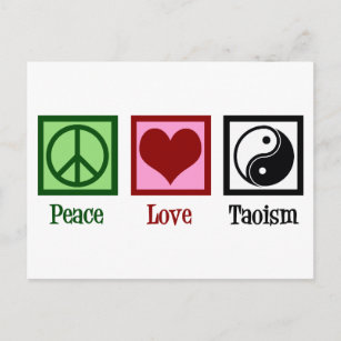 Taoist Peace Love Taoism Yin Yang Postcard
