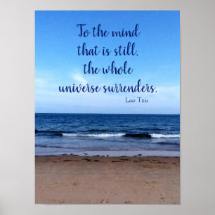 Taoist Quote Beach Photograph Poster