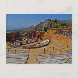 Taormina amphitheater 2 postcard