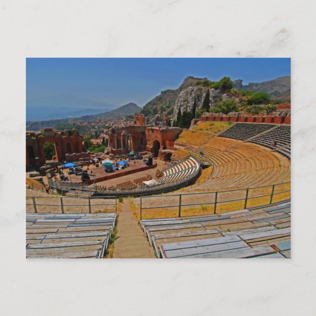 Taormina amphitheater 2 postcard (Front)