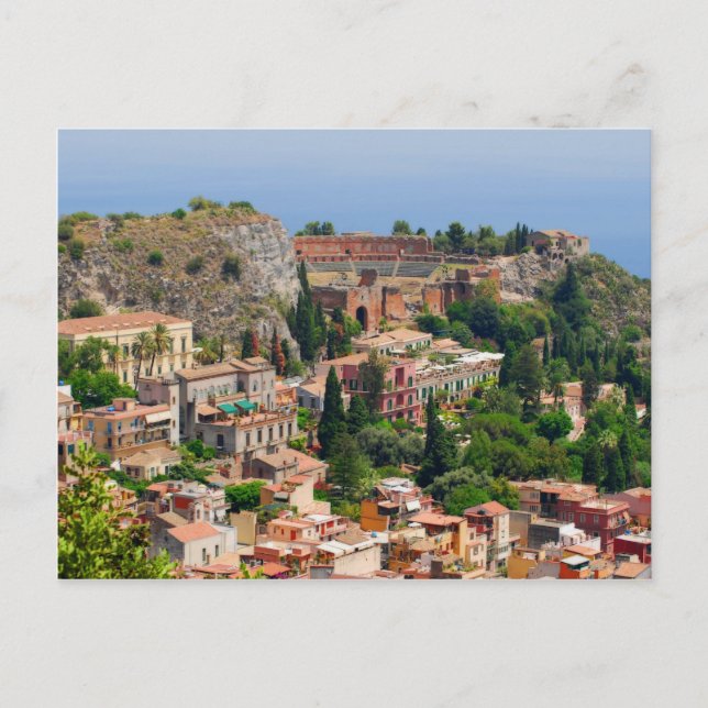Taormina amphitheater 4 postcard (Front)