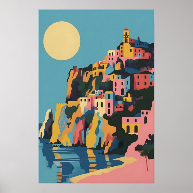 Taormina Poster - Italian Wall Art Print - Gift (Front)