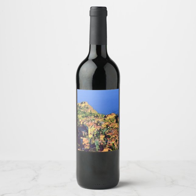 TAORMINA - Sicily - Wine Label (Front)