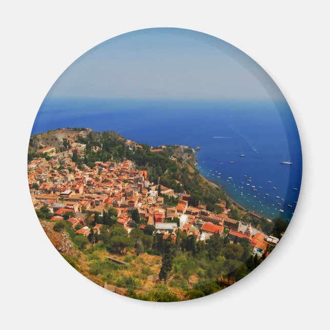 Taormina view 2 magnet (Front)