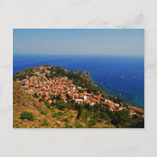 Taormina view 2 postcard