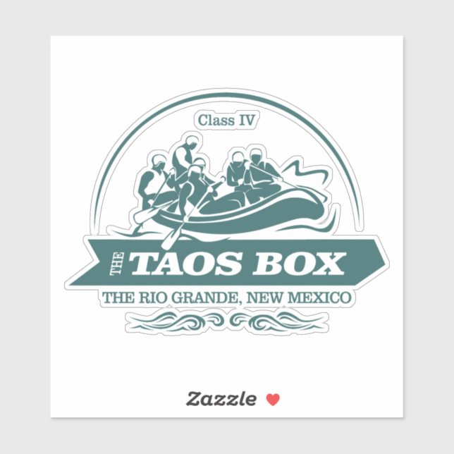 Taos Box (Rio Grande)(rafting 2) Sticker (Sheet)