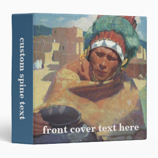 Taos Indian Holding a Water Jug by Blumenschein 3 Ring Binder