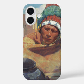 Taos Indian Holding a Water Jug by Blumenschein iPhone 16 Case