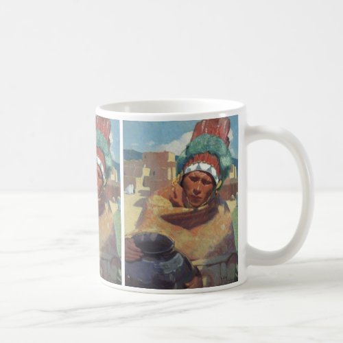 Taos Indian Holding a Water Jug by Blumenschein Coffee Mug