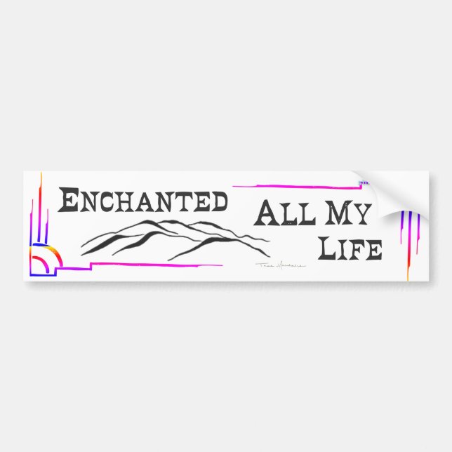 TAOS MOUNTAINS e.a.m.l. BUMPER STICKER (Front)