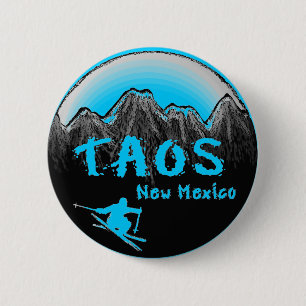 Taos New Mexico artistic skier Button