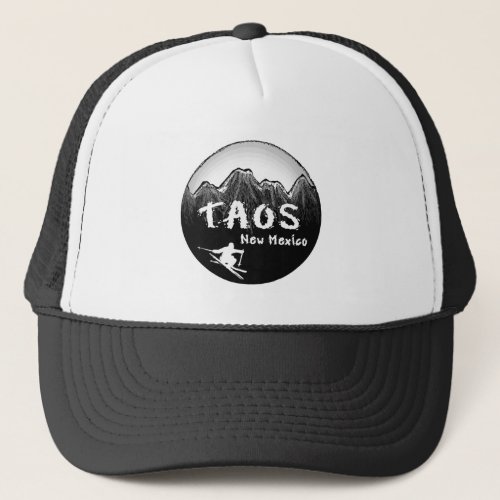 Taos New Mexico artistic skier Trucker Hat