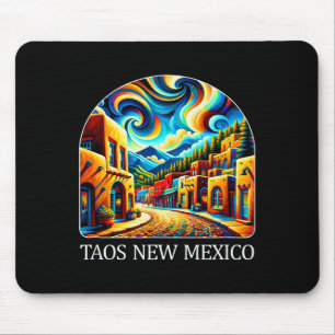 Taos New Mexico - Expressionism Art - Mouse Pad